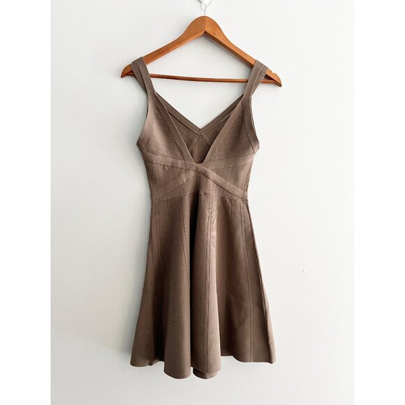 Guess - Stretchy knit dress - Light Brown - Size Small - Picture 2 of 6